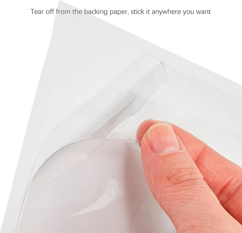 IMAGAME Clear Adhesive Business Card Pocket swith Side Open for Loading, 50 Pack, Plastic Labels Holders for Storage Bins and Library Card, Ideal for Organizing and Protecting Your Business Cards - Image 5